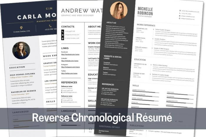  Reverse Chronological Résumé